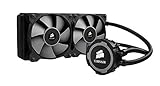 CORSAIR Hydro Series H105 AIO Liquid CPU Cooler, 240mm Thick Radiator, Dual 120mm PWM Fans