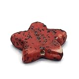 1Pc Cuentas De Estrella Roja De Cerámica Artesanal Para La Fabricación De Joyas, Cuentas De Arcilla Grandes Decorativas (40mm)