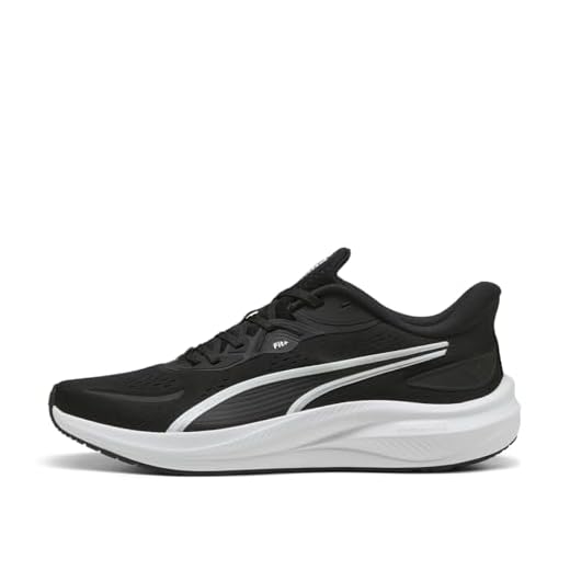 PUMA Skyrocket Lite 2, Zapatillas para Correr de Carretera Unisex Adulto, Negro Blanco, 42.5 EU