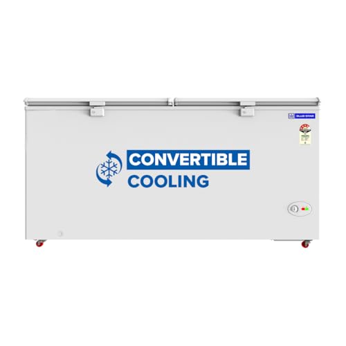 Image of Blue Star HT4-N575, 575 Liter Hard Top Double Door Deep Freezer (515 Liter, White, 4-star)