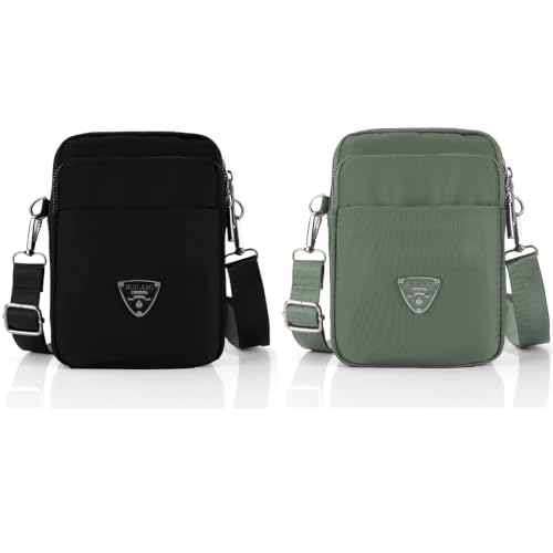 Image of J I Women's Small Cross-Body Phone Bag Stylish Mobile Cell Phone Holder Pocket Purse Wallet Sling Bag Mini Shoulder Bags