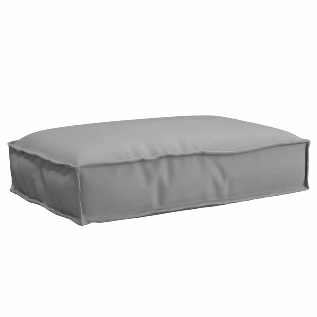 Szara poduszka do siedzenia 60 x 40 x 8 cm z materiału Oxford z wypełnieniem polipropylenowym, odporna na działanie wody, do użytku wewnątrz i na zewnątrz, poduszka do siedzenia na krzesło