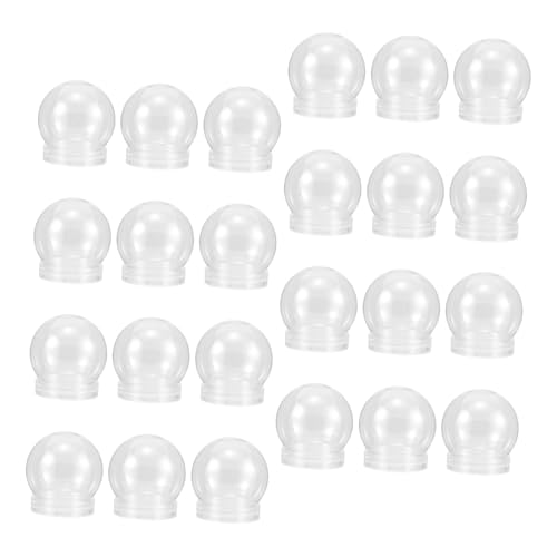 Bolas de nieve de plástico transparente para decoraciones de cumpleaños y adornos DIY