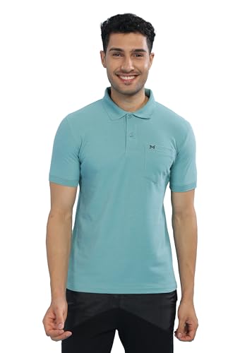 Image of Force NXT Polo Neck T-Shirt for Men Pack of 1 | Regular Fit T-Shirt for Men | Premium Super Combed Rich Cotton Polo Shirt | Men's Ultra Soft Half Sleeve T-Shirt