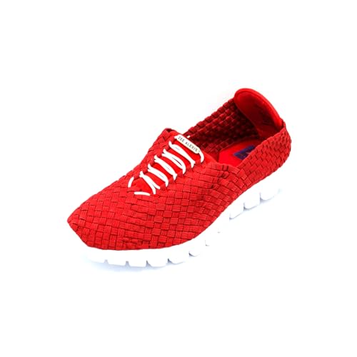 Image of Zee Alexis Women's Danielle Sneakers | Breathable Lightweight Flexible Casual Comfortable Slip-On No-Tie Elastic Laces Woven Shoes