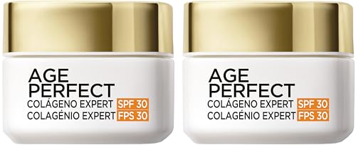 L'Oréal Paris - Age Perfect Crema SPF 30, Antiflacidez y Antimanchas, Pieles Maduras, 50 ml (Paquete de 2)