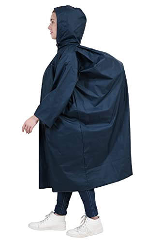 Image of ROCKSPORT Unisex Hooded Rain Poncho for Adult,Waterproof, lightweight,Reusable& Packable, One Size Fits Most, Free Size