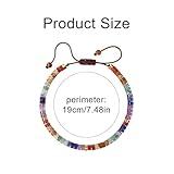 XFSRG Pulsera Chakras Mujer Pulsera 7 Chakras Piedras Naturales Yoga Vida Libre...