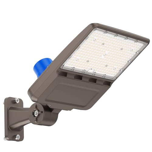 LED Parking Lot Light, 200W, 28000LM 5000K Shoebox Light with Dusk to Dawn Photocell,Adjustable Arm Mount, IP66 Waterproof, Commercial LED Area Security Light for Parking Lot,Roadway