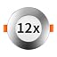Silver - 12 Pack