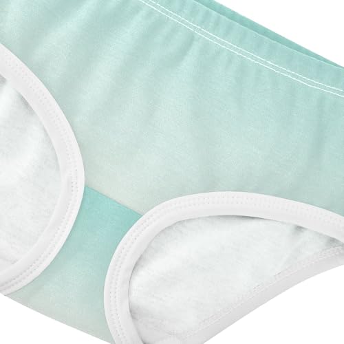 Joisal Green Blue Seashell Gradient Panties Little Girl Toddler Girls Underwear Cotton Artistic Kids Briefs Undies 2t4