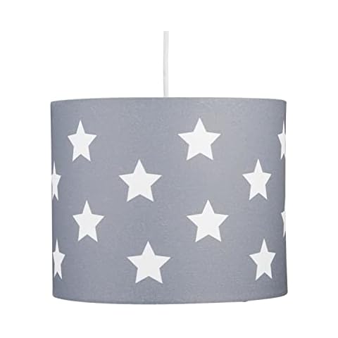 Grey Light Shade with White Stars Cover
