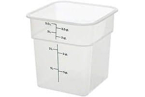 Cambro 4 qt. Translucent Green CamSquare Storage Container