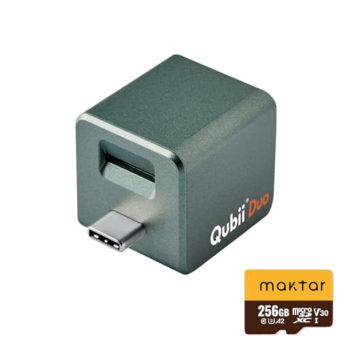 Maktar Qubii Duo USB Type C SDカードリーダー microSD 256GB付