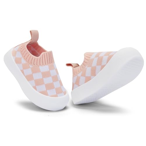 Image of BACSAC Baby Toddler Unisex Infant Shoes Boys Girls Beige Mesh Breathable Non-Slip Soles 6-36 Months