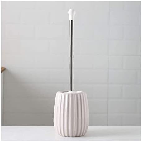 Toilet Brush for Bathroom Toilet Brush and Holder Set, Creative Ceramic Toilet Brush, Deep-Cleaning Toilet Bowl Brush for Bathroom Toilet Cleaning Toilet Cleaner Brushes (Color : Grey, Size image 2