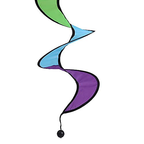 Dongker 4Pcs Rainbow Curlie Spinner, 43" Foldable Rainbow Wind Spinner Hanging Rainbow Wind Twister For Yard Garden Outdoor Camping Decoration #TOP6