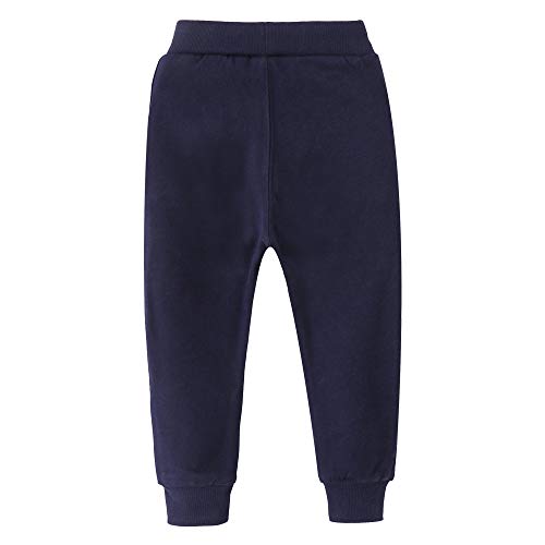 Image of Little Boys Jogger Pants Toddler Boys' Drawstring Elastic Waist Cotton Casual Sweatpants 1PC / 2 PCS Set