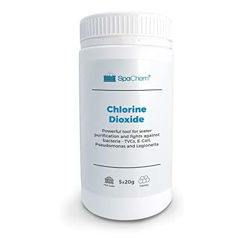 Chlorine Dioxide Tablets 6 x 20g - ChloroKlean T20 for Hot Tubs & Spa's - effective microbiological control including biofilm and against water bacteria Cover