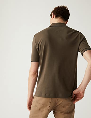 Image of Marks & Spencer Mens Solid Cotton Collared Neck Regular Fit Polo Shirt