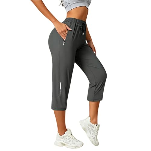 Pantalon de loisirs femme coupe droite contre la chaleur d'été