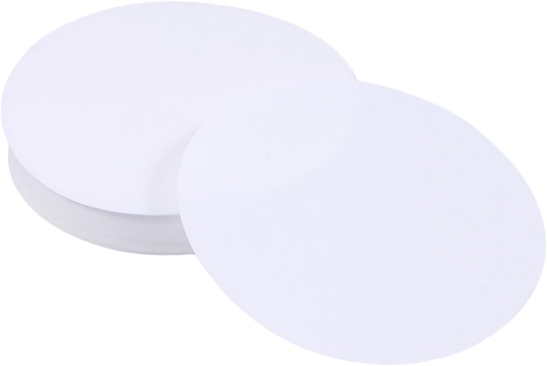4 Boxes Qualitative Filter Paper Discs 9Cm Medium Flow Rate White Cellulose Lab Filter Paper for School and Chemical Experiments, 100 Sheets Per Box