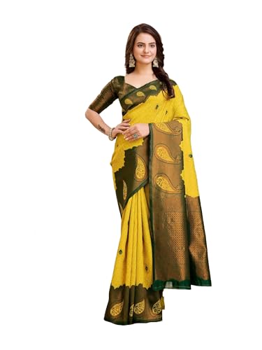 Image of Avantika Fashion Women's Kanjivaram Soft Silk Banarasi Sarees With Blouse Piece For Women