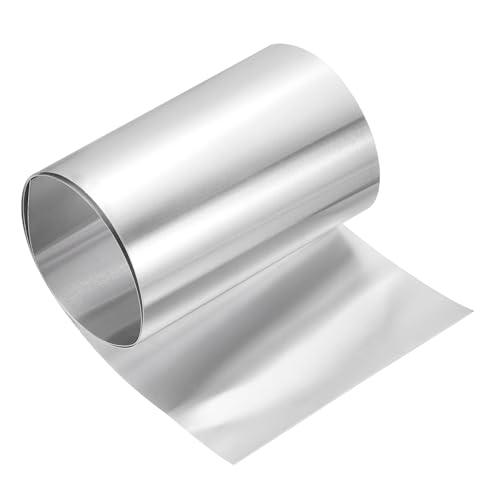 Rouleau en aluminium clignotant uxcell de 20,3 cm x 1 m pour étanchéité de toit et travaux de maison
