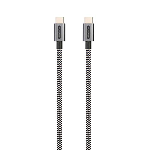 CA-031 | USB-C auf USB-C Charge, Sync & Power Delivery Nylon Schnellladekabel 2 M - für Samsung Galaxy, ChromeBook, MacBook, Huawei P30/P20,