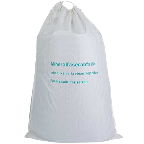 KMF Säcke 220cm Sack Glaswolle Faserstaub Mineralwolle BIG BAG Isolierwolle Entsorgung Sack TRGS521 (1)
