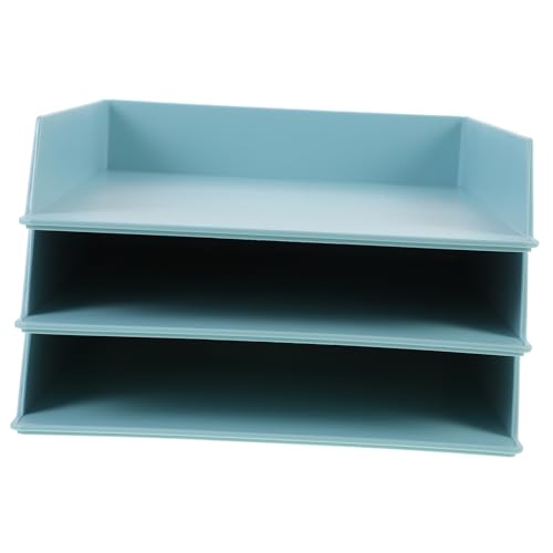 Rangement multifonctionnel de bureau NUOBESTY avec 3 bacs empilables