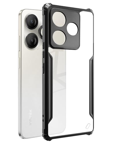 Image of SPAZY CASE Infinix Smart 10 HD Back Cover | Transparent Crystal Clear Hard PC Back Case with TPU Bumper, Drop Protection Case Cover for Infinix Smart 10 HD