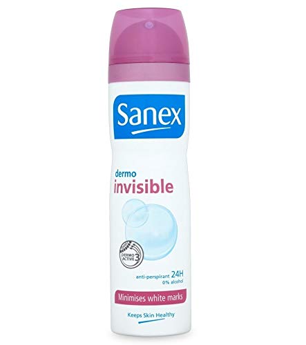 Image of 6 x Sanex women's deodorant "Dermo Invisible" for all skin types - 150 ml