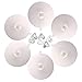 Food Grade Silicone Cup Lids, IPHOX Creative Diamond Mug Cover [Set of 6] Anti-dust, Airtight Seal, Silicone Drink Cup Lids, Hot Cup Lids (D Lids-White)