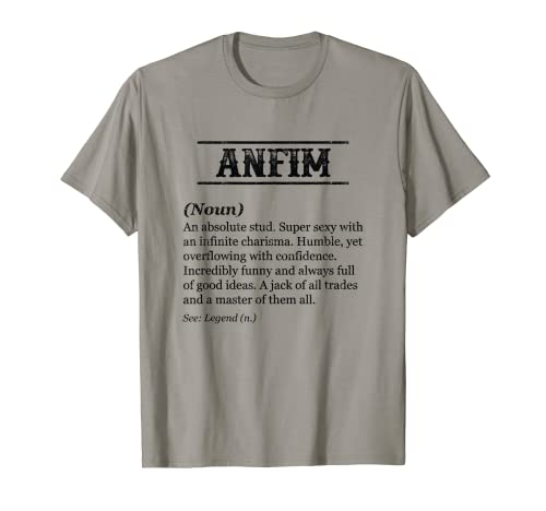 Mens ANFIM - Funny Phrase with Name Definition | C