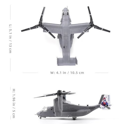 Avión V-22 Osprey kit de metal militar fundido 1/144 miniatura armada coleccionable 3