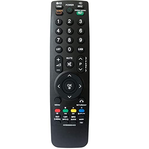 FYCJI Reemplazo Mando AKB69680403 para LCD LED Smart TV 32LG2100 37LH20D 37LH35FD25H 3720H35FD25L 3720H35FD25L 3720H 37LH200H 37LH201C 37LH3000 37LH3010 37LH301C