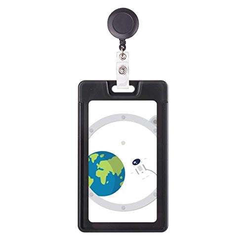 Étui rétractable pour badge motif alien porte-badge enrouleur rigide