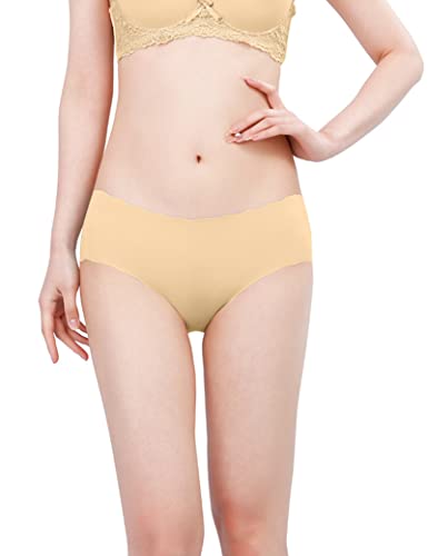 Kiench Teen Girls Seamless Hipster Underwear No Show Panties Invisible Briefs 8-Pack2