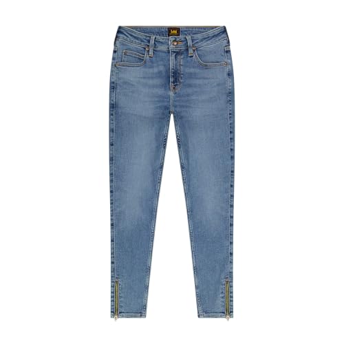 Jeans slim femme Lee Scarlett High denim stretch bleu denim