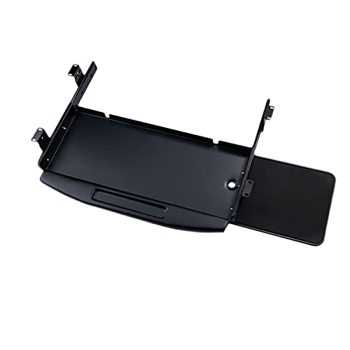 Duchunsheng Cajones para Teclados Bajo Mesa Gris Negro, Metal Bandeja Teclado De Bajo Escritorio, Soporte Teclado Deslizable Ergonómico (Color : Black, Size : 485mmx195mm) Cover