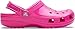 Crocs Unisex-Adult Classic Sparkly Clog, Pink Crush, 7 Women/5 Men