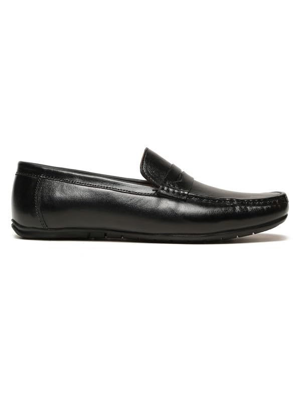 Image of Teakwood Genuine Leather Formal Loafers Office Shoes for Men