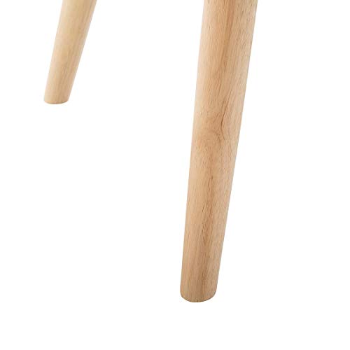 Mid-Century Modern Upholstered Armchair with Ottoman Set Dark Grey Vejle - Image 7