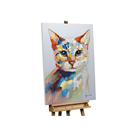 Kunstloft 100% Handpainted Cat Artwork Cover