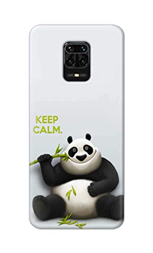Image of PRINTFIDAA� Printed Hard Back Cover Case for Mi Redmi Note 9 Pro | Mi Note 9 Pro Max Back Cover (Cartoon Panda) -2808