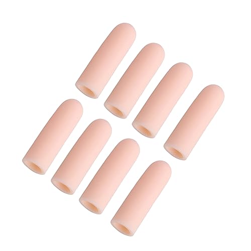 FRCOLOR 8pcs Finger Cover Finger Sleeve Runners Toe Cap Toe Protector Finger Protector Fingertips Covers Thumb Protector Finger Caps Silicone Toe Covers Toe Caps C01 Supplies Multifunction