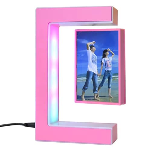 Levitating Photo Frame, Magnetic Floating Picture Frame, with LED Colorful