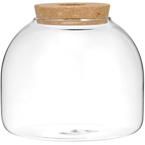 ULTECHNOVO Glass Terrarium for Plants and Decor Cover