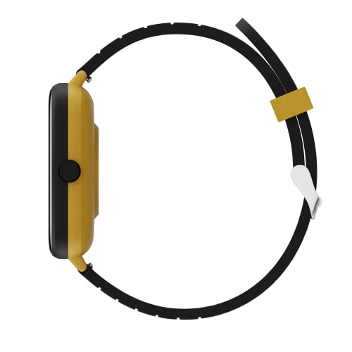 Image of ZEBRONICS DC Black ADAM Edition DRIP Smartwatch with Bluetooth 5.1 Calling, 1.69 inch Display Size, Voice Assistance, 11 Built-in + Customizable Watch Faces, 8 Menu UI, IP67 and 100+ Sports Tracker